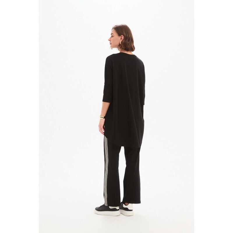 TIRELLI Stripe Front 3/4 Sleeve Tee image number 1